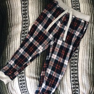 American Eagle flannel joggers